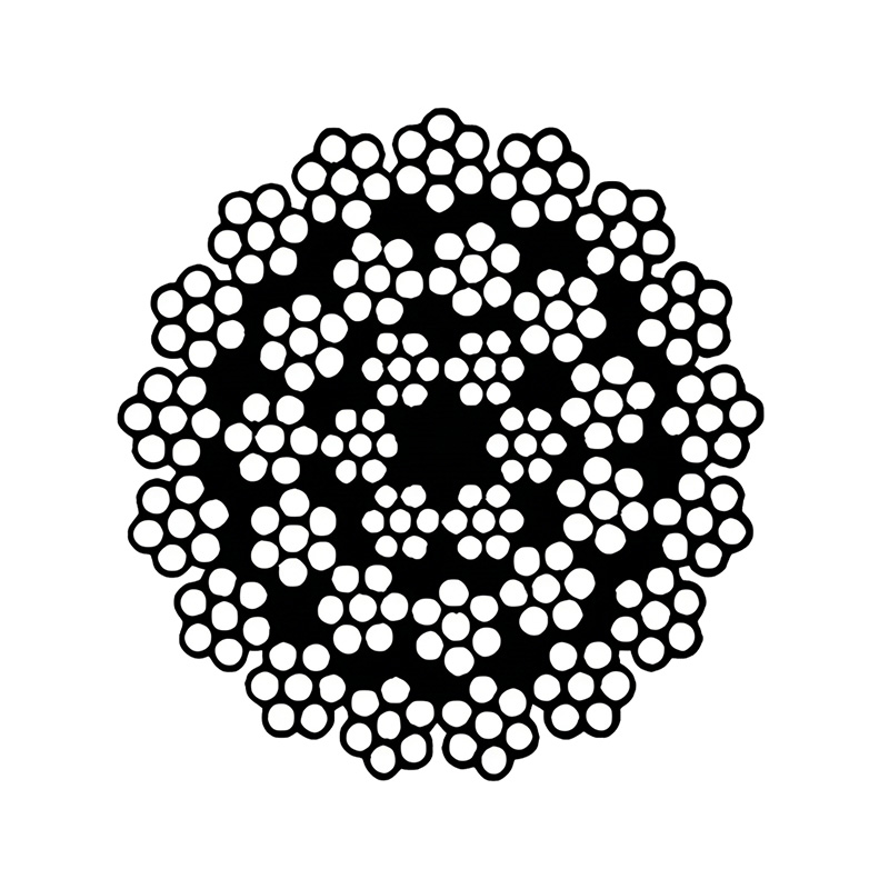 طناب سیم فولادی ASTM A1023 34x7 مقاوم در برابر چرخش دسته 2